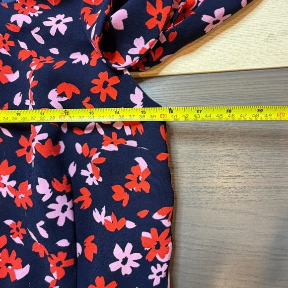 Draper James Romper Women 4 Painterly Floral Cold Shoulder Floral - Picture 3 of 13